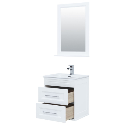 Комплект мебели для ванной Aquanet Бостон М 60 белый матовый