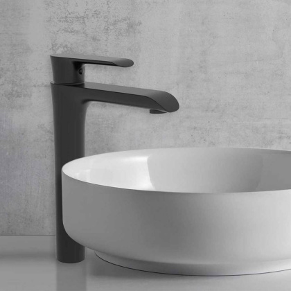 Смеситель для накладной раковины Esse VBF-1E2MB однорычажный, черный