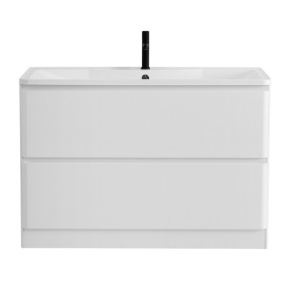 Тумба с раковиной напольная BelBagno ALBANO 120 Bianco Lucido, раковина белая