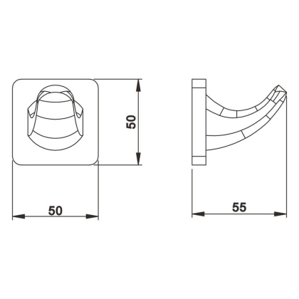 Крючок, RG1511H Rose, Черный