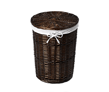 Еlbe WB-740-L Плетеная корзина для белья с крышкой