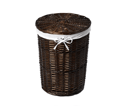 Еlbe WB-740-L Плетеная корзина для белья с крышкой