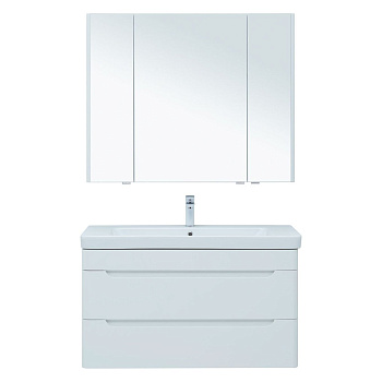 Мебель для ванной Aquanet София 105 белый глянец (2 ящика)