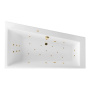 Ванна EXCELLENT Sfera Slim 170x100 (правая) "ULTRA" (золото) Ванна EXCELLENT Sfera Slim 170x100 (правая) "ULTRA" (золото)