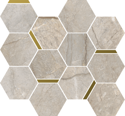 Мозаика 620110000224 Стелларис Элегант Сильвер Шик (32,8см*28,3см*9мм) (9шт/0,83м2) Натуральный, шт