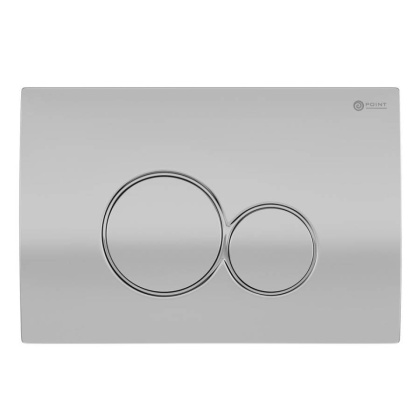 Сет: Система инсталляции Point Элемент для подвесного унитаза PN45120 + Клавиша смыва для инсталляции Point Виктория, цвет сатин/хром, PN44061SC + Унитаз подвесной Point Виктория безободковый, сиденье микролифт PN41061