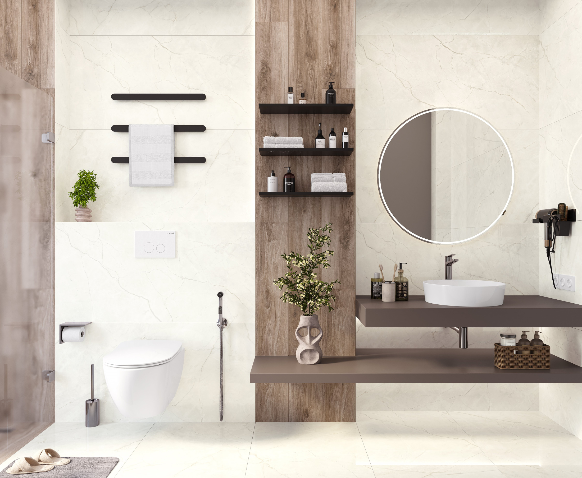 Connect Marfil Керамогранит светло-бежевый SG607622R 60х60 полированный