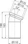 Колено для унитаза 22°