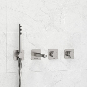 A6451.296.298.275.100.276 Встраиваемый комплект для ванны с лейкой и изливом