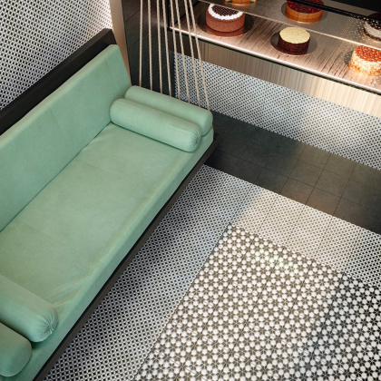 Керамогранит SG1598N Фреджио черный матовый 20*20*8 (23шт\0.92м2), м2