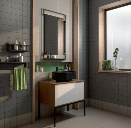 Керемогранит 1330S Агуста серый (9,8см*9,8см*7мм) (100шт/0,96м2) матовый, м2