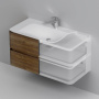База под раковину подвесная, 51,5х100х48,5 см, коричневая, M30FHX1002NF