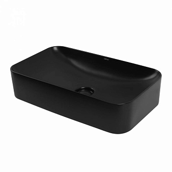 Раковина накладная ABBER Rechteck AC2204MB черная матовая Раковина накладная ABBER Rechteck AC2204MB черная матовая