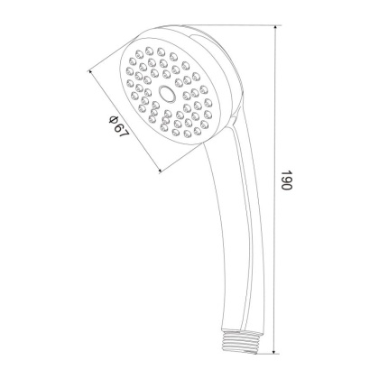 Лейка для душа, D121 Лейка для душа, D121
