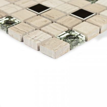 Мозаика натуральный камень Tokyo(чип 7*15*15) 30,5*30,5(17шт.-1.4м2), м2