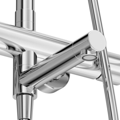 RELAX-CVD-01 Душевая стойка со смесителем и изливом, хром RELAX-CVD-01 Душевая стойка со смесителем и изливом, хром