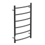 Полотенцесушитель электрический Point Афина PN04758B П6 500x800 диммер слева, черный Полотенцесушитель электрический Point Афина PN04758B П6 500x800 диммер слева, черный