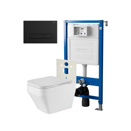 Сет: Система инсталляции Point Элемент для подвесного унитаза PN45120 + Клавиша смыва для инсталляции Point Меркурий, черная матовая, PN44831BM + Унитаз подвесной Point Аврора PN41101 безободковый, белый, сиденье дюропласт, микролифт, быстросъемное Сет: Система инсталляции Point Элемент для подвесного унитаза PN45120 + Клавиша смыва для инсталляции Point Меркурий, черная матовая, PN44831BM + Унитаз подвесной Point Аврора PN41101 безободковый, белый, сиденье дюропласт, микролифт, быстросъемное