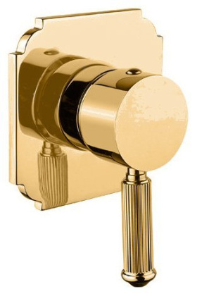 OLIMP-DIM2-03/24-L Встраиваемый однорычажный смеситель для душа, золото