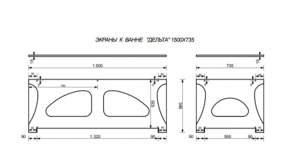 Экран торцевой Дельта 75 Эстет белый (1уп/1кг) ,, шт Экран торцевой Дельта 75 Эстет белый (1уп/1кг) ,, шт