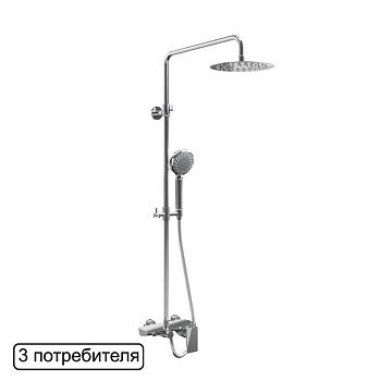 Система для душа наружного монтажа EXCELLENT Rain Altar AREX.SY.781CR (хром)