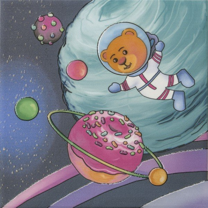 Керамический декор VT\A381\5009 Космос  синий (20см*20см*6,9мм) (10шт/0,4м2) Космос 3, шт.