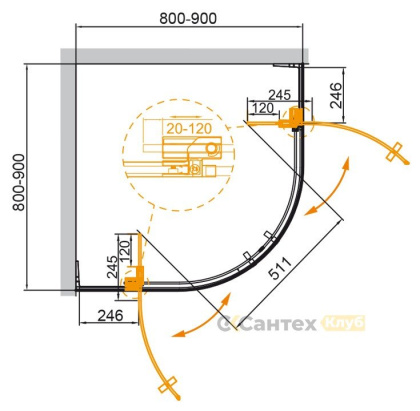 SLIDER-SW-Cr Порожек