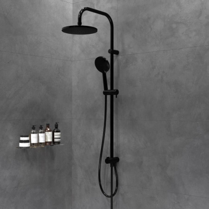 408771430 Origin Bit, набор 2 в 1: смес.  Для ванны/душа, душ система, шт, Черный.