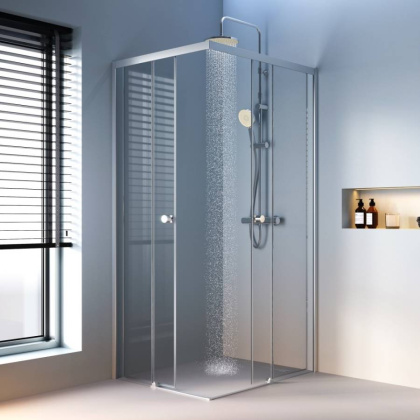 W94G-403-10080-MТ Душевое ограждение X-Joy Square Slide 100х80, мат Хром, прозрачное W94G-403-10080-MТ Душевое ограждение X-Joy Square Slide 100х80, мат Хром, прозрачное