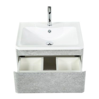 Тумба с раковиной подвесная BelBagno ALBANO 60 Cemento Verona Grigio, раковина белая Тумба с раковиной подвесная BelBagno ALBANO 60 Cemento Verona Grigio, раковина белая