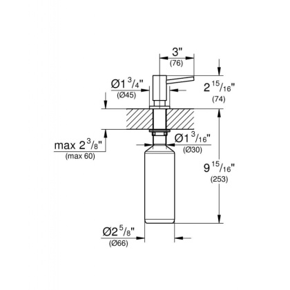 Дозатор Grohe Cosmopolitan 40535000 хром Дозатор Grohe Cosmopolitan 40535000 хром