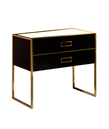 Тумба MONACO 100см h74см черная глянец + золото под раковину чашу 867-100-BG Boheme