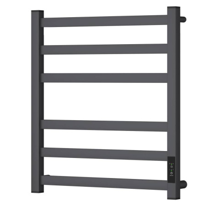 Полотенцесушитель электрический Point Меркурий PN83856GR П6 500x600, диммер справа, графит премиум Полотенцесушитель электрический Point Меркурий PN83856GR П6 500x600, диммер справа, графит премиум