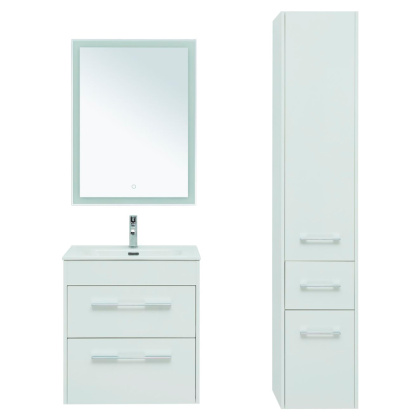 Мебель для ванной Aquanet Августа 60 белый (ручка хром)