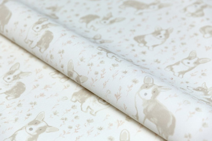 Обои виниловые Уик-энд мотив, бежевый корги