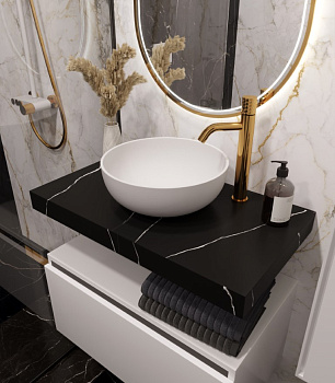 Столешница прямая FLAT NERO MARQUINA 810*460*70 Столешница прямая FLAT NERO MARQUINA 810*460*70
