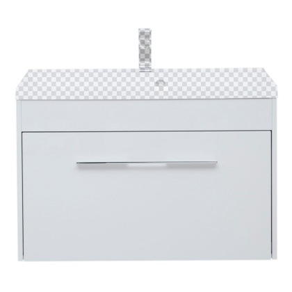 Тумба под раковину Aquanet Августа 90 белый (ручка хром)