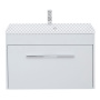 Тумба под раковину Aquanet Августа 90 белый (ручка хром)