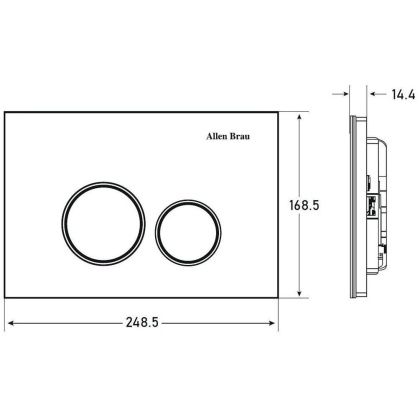 Клавиша смыва Allen Brau Priority 9.20005.20 белый глянец