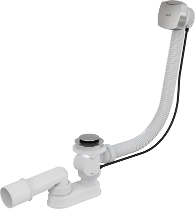 Сифон для ванны автомат комплект, хром