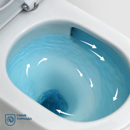 SFERA-TOR Чаша унитаза безободкового, P-trap, смыв TORNADO BB2141CP-TOR SFERA-TOR Чаша унитаза безободкового, P-trap, смыв TORNADO BB2141CP-TOR