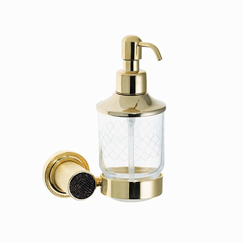 Настенный диспенсер ROYALE CRISTAL BLACK GOLD 10932-G-B Boheme