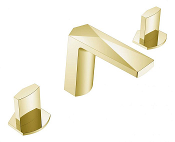 Смеситель врезной на 3отв. VENTURO Matt Gold, ручка ICE Смеситель врезной на 3отв. VENTURO Matt Gold, ручка ICE