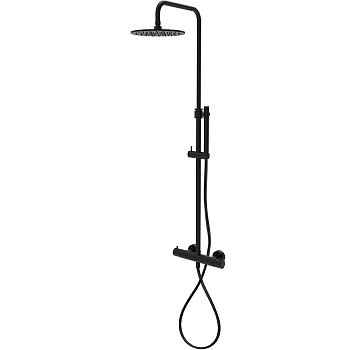 Душевая система Paffoni Mini Birillo ZCOL638LIQNO черная матовая