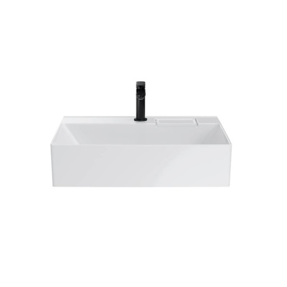 Раковина LOGICA мебельная\подвесная с одним отверстием 60, белая глянцевая