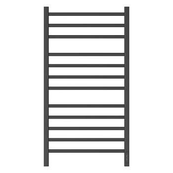 Полотенцесушитель электрический Point Вега PN71850B П12 500x1000, диммер справа, черный