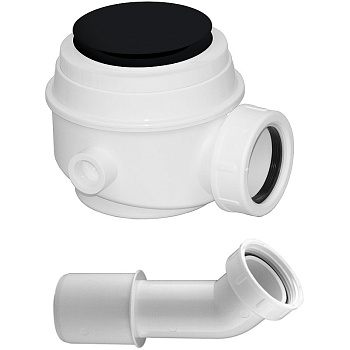 Сифон для ванны и душевого поддона OMNIRES WB01XBL (черный BLM)