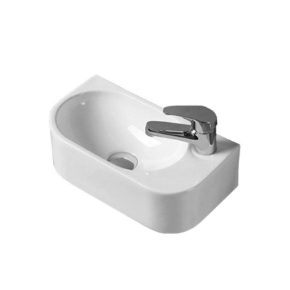 Раковина керамическая Vincea VBS-506R, 400*215*120, подвесная, цвет белый, правая Раковина керамическая Vincea VBS-506R, 400*215*120, подвесная, цвет белый, правая