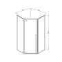 Душевой уголок Penta VSP-3P900CL, 900*900, хром, стекло прозрачное Душевой уголок Penta VSP-3P900CL, 900*900, хром, стекло прозрачное