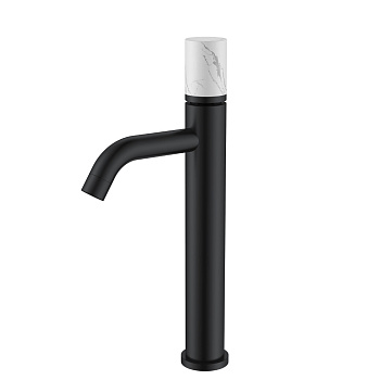 Смеситель STICK для умыв. выс. BLACK MRAMOR WHITE_Комплект